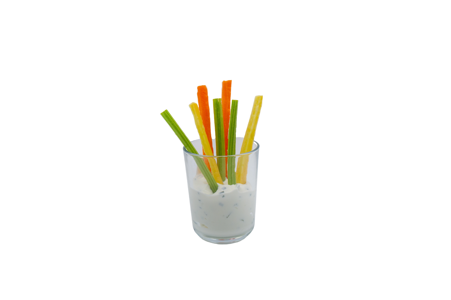 Gemüsesticks mit Sauerrahm-Dip, mind 10 Stk.