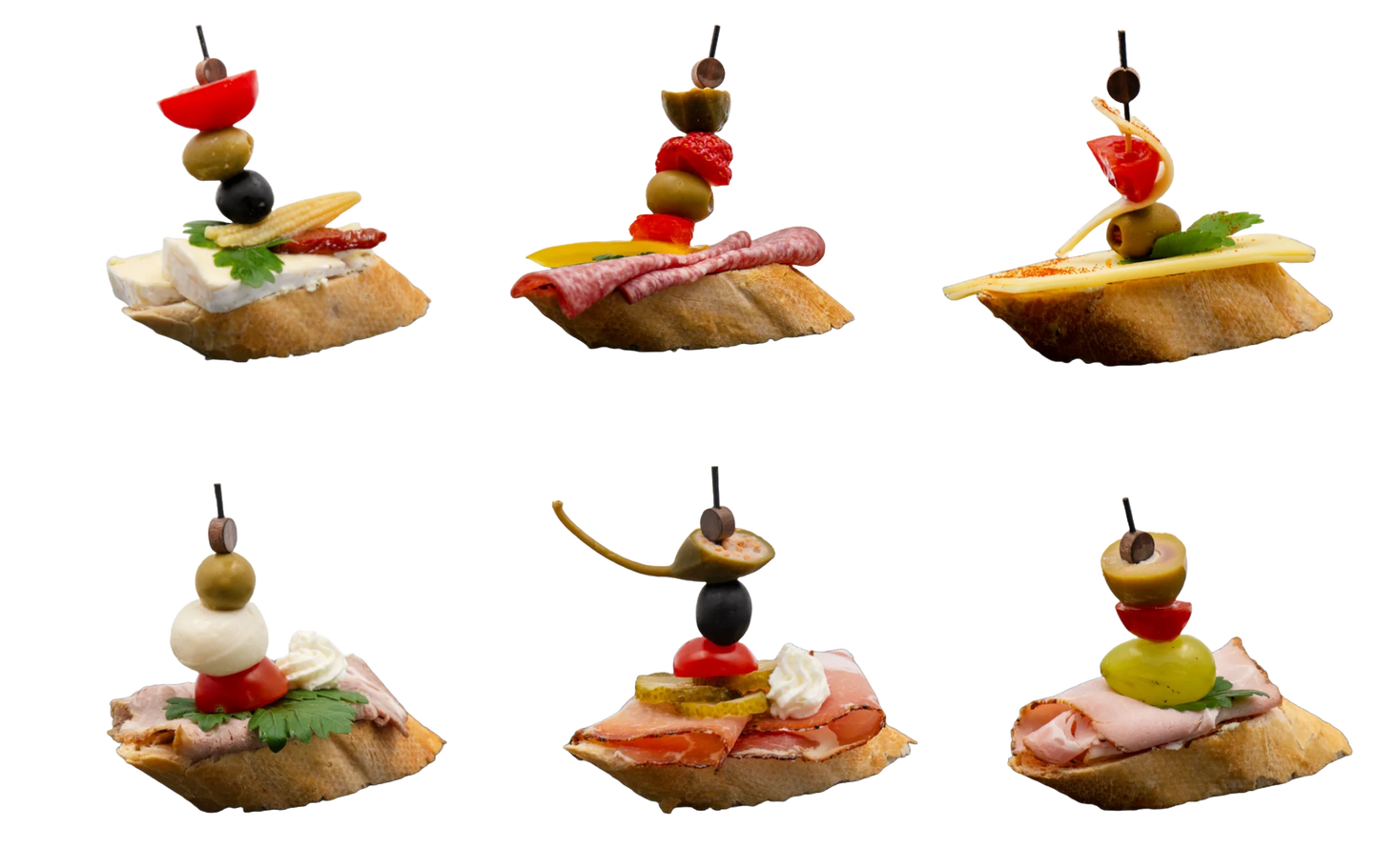 Canapé Box rustikal für ca. 10 Personen